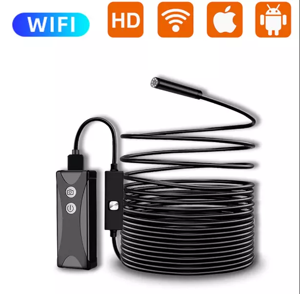 WiFi 1200P LED Endoscope USB Borescope Inspection HD Camera Android