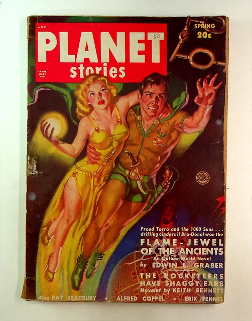 Planet Stories Pulp Mar 1950 Vol. 4 #6 FR/GD 1.5 TRIMMED