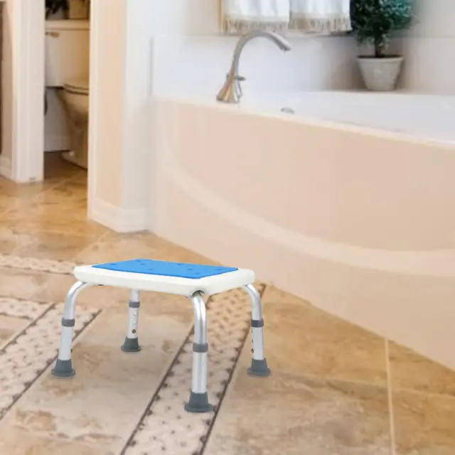 Bath Step Stool Non Slip Shower Stool for Apartment Adults Living Room