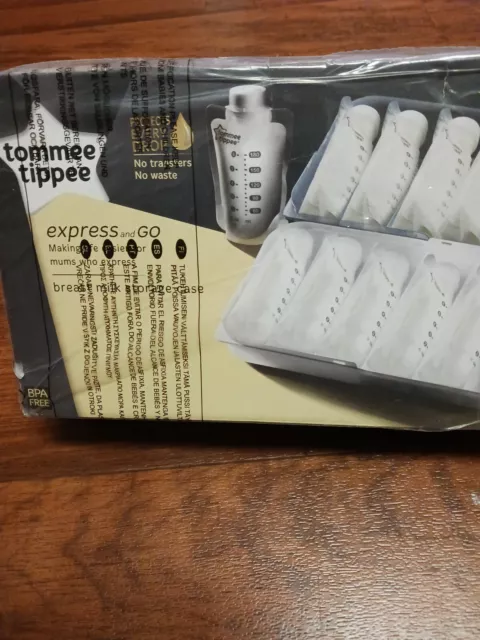 Tommee Tippee Express and Go Breast Milk 12 Bag Storage Case Container Organizer