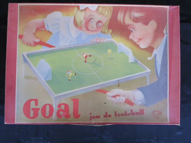 Ancien Jeu De Société Foot-Ball Michel - Boîte Métal - Miniature Plomb - France