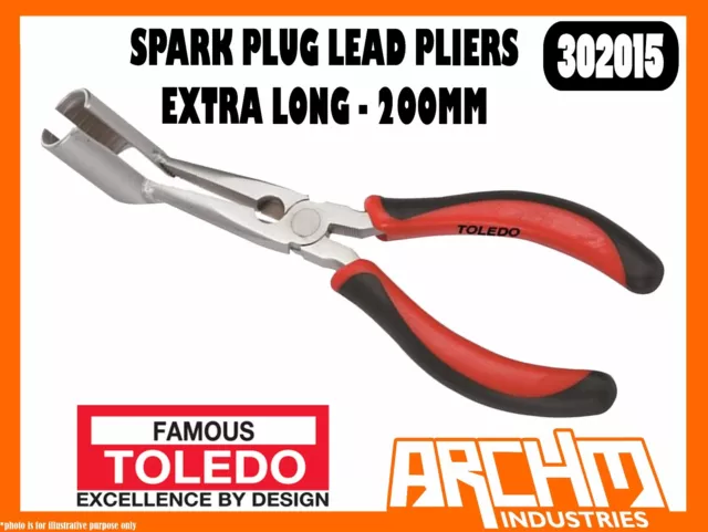 Toledo 302015 - Spark Plug Lead Pliers Extra Long - 200Mm - Removal Replacement