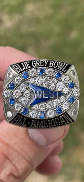 2017 Blue-Grey All-American Bowl Football Champions Championship Ring W/Box