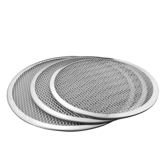 1X Pizza Cuisson Écran Maille Pain Aluminium Plateau Plats à Four Chaud Vente