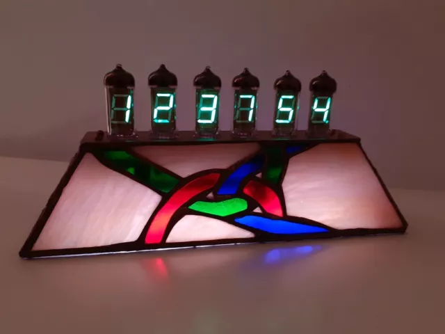 Unity by JoVitree artist RGB LEDs IV11 VFD clock by Monjibox Nixie