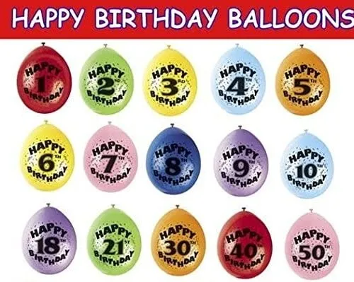Celebra la fiesta de cumpleaños 16 con globos impresos de feliz cumpleaños de 12 pulgadas. (M