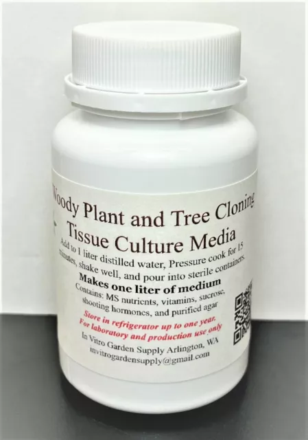 Cloning Tissue Culture Media - Pre Mixed for Woody Varieties and Trees