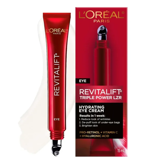 NEW L'oreal Paris Revitalift triple Power Anti-Aging Eye Cream-0.5 fl oz.