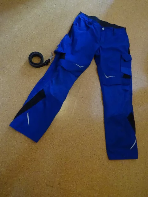 Arbeisthose Kübler Bundhose HIGH "PULSSCHLAG" Farbe Blau Größe 52 + Ledergürtel