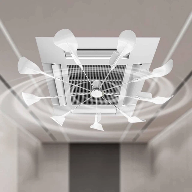 DéFlecteur de Climatiseur pour Climatiseur Central de Plafond Acier plastique léger Angle RéGlable, Installation Facile EmpêChe L'Air Froid de Souffler Directement,maison/le bureau(1 Pièce)(40CM/1PC