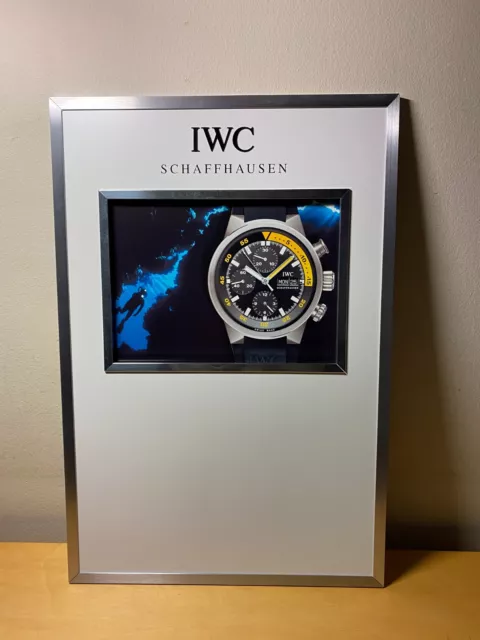 Basck display IWC SCHAFFHAUSEN Espalda de Expositor - AQUATIMER - Metal