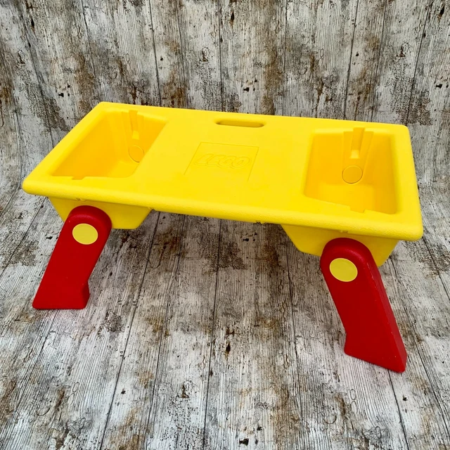VINTAGE LEGO PLAY Table 1798 Folding Legs Indoor Outdoor Red