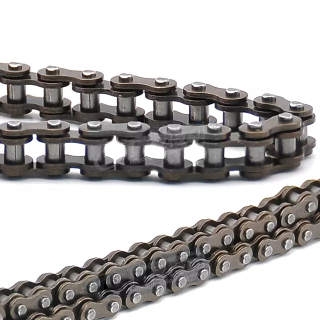 Roller Chain 04C #25 Drive Chain Simplex Conveyor Chain 6.35Mm Pitch Full Buckle