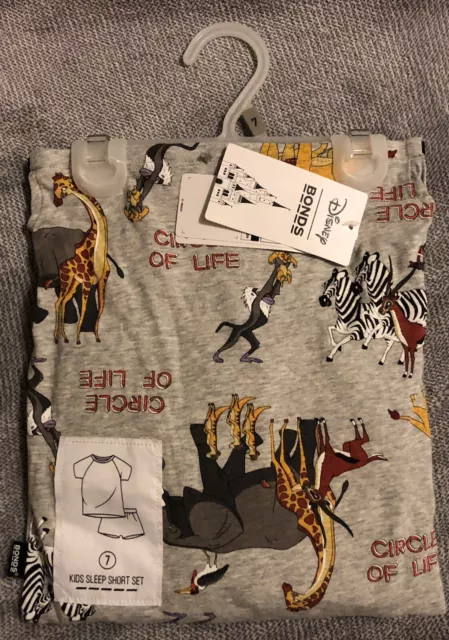 Bonds Disney Lion King Circle Of Life Short Sleeve PJ Pyjama Set (Size 7) BNWT