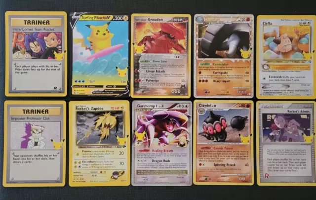 Pokemon Celebrations Card Lot (x10) Ultra Rare Pokemon Cards All NM