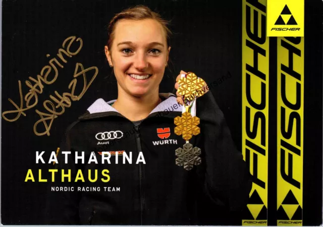 Original Autogramm Katharina Althaus Skispringen /// Autograph signiert s 292266 3