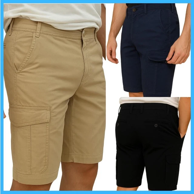 Procity Pantaloncini Cargo Da Uomo, Bermuda Corti, Da Uomo, Vintage - Foto 10