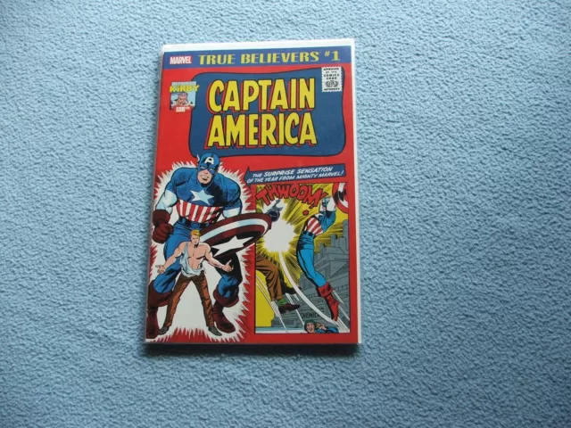 Marvel Comics True Believers Captain America Celebrating Jack Kirby 100th