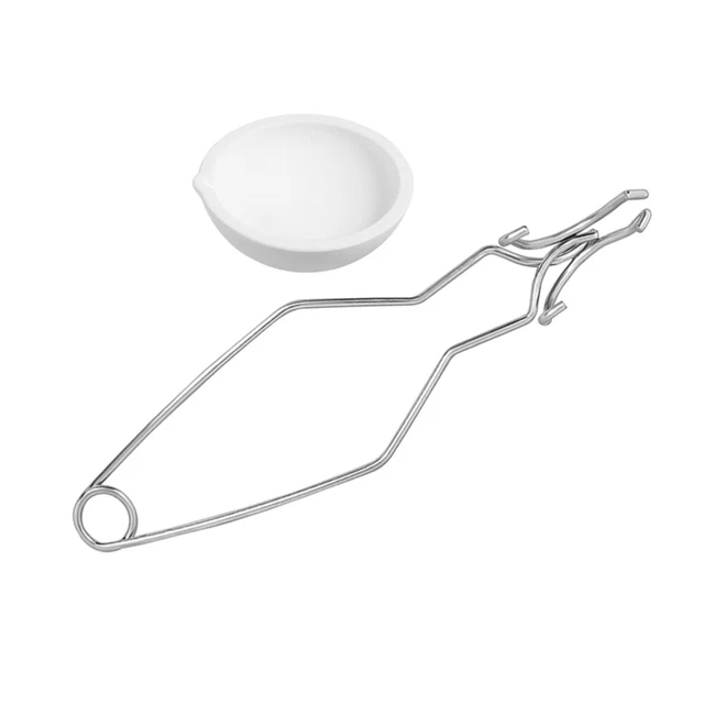 Small Whip Tongs For Ceramic Crucible - 9" Metal Melting & Casting Tool