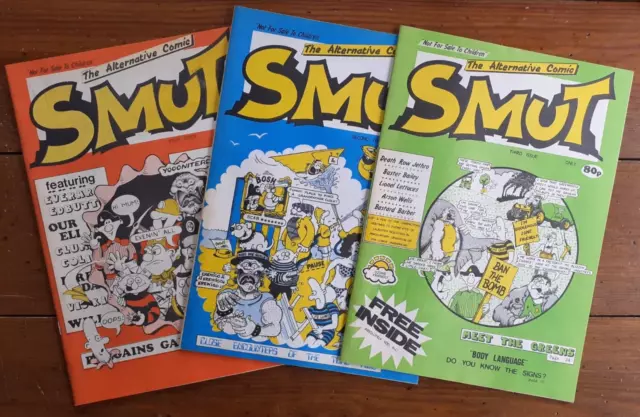 Smut: The Alternative Comic #1-3, Viz Wannabe, Arf Cartoons, 1989