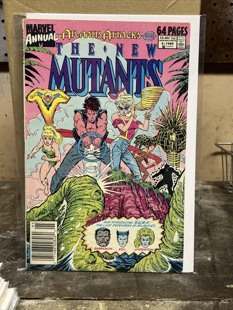 New Mutants Annual #5 Vf 1989 Marvel 1St Liefeld On New Mutants Atlantis Attacks