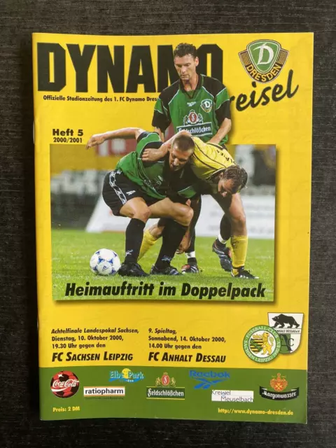 Landespokal Sachsen 2000/01 1. FC Dynamo Dresden - Sachsen Leipzig / Dessau (OL)