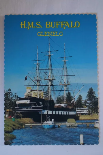 HMS Buffalo Glenelg South Australia - Australia Collectable Postcard 3