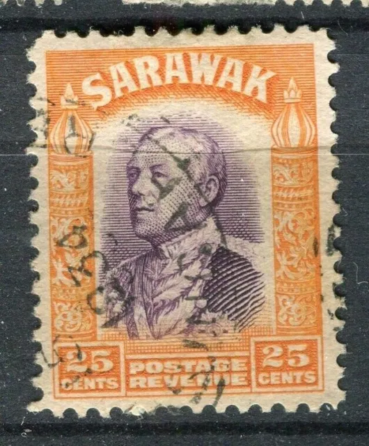 SARAWAK; 1934 early Brooke issue fine used 25c. value
