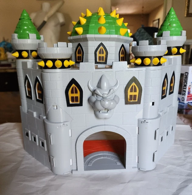 NINTENDO SUPER MARIO Deluxe Playset Bowser Castle Only EUC With Sounds
