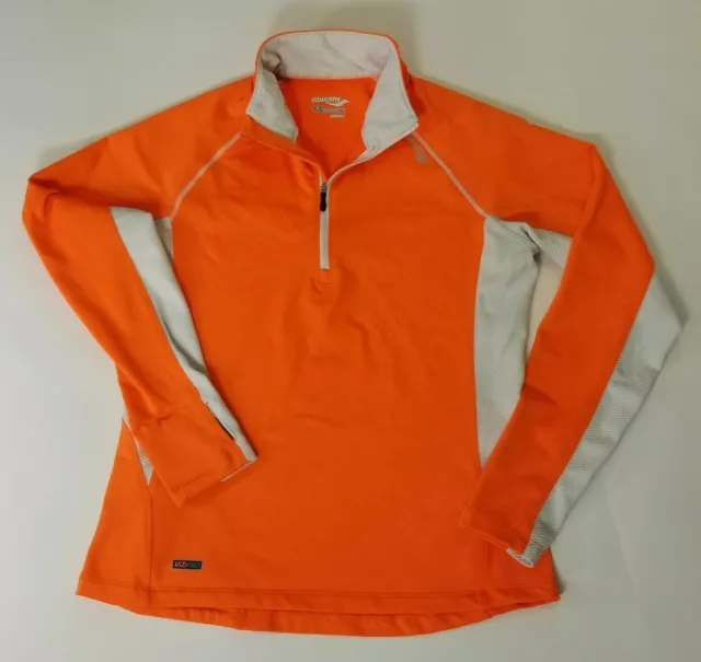 Saucony Women’s Half-Zip Running Pullover Orange Size Medium