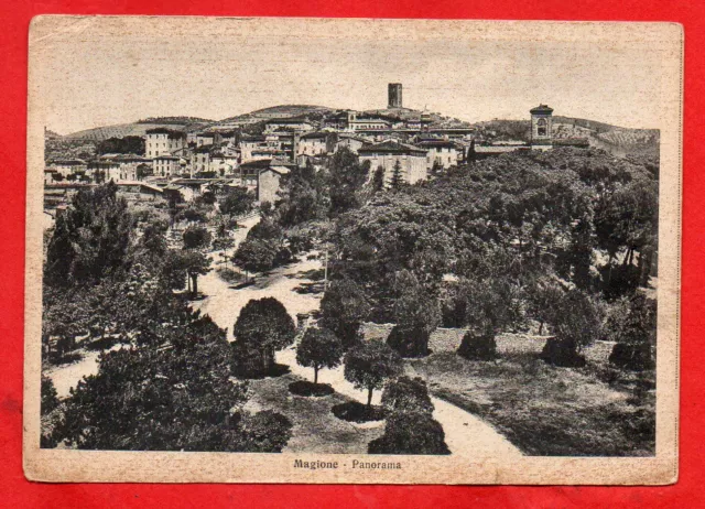 MAGIONE - PANORAMA DEL PAESE- PERUGIA-vg 1939