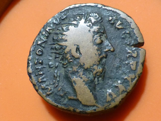 MONNAIE ROMAINE ANTIQUE - AS d'ANTONIN - PLUTOT RARE & DE QUALITE !