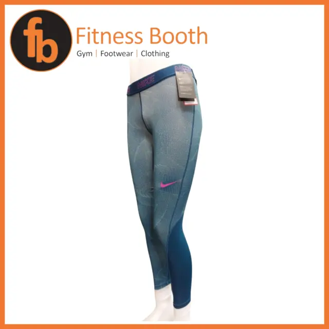 NIKE POWER VICTORY Mesh Panel Midnight Blue Sparkle Leggings Small $19.00 -  PicClick