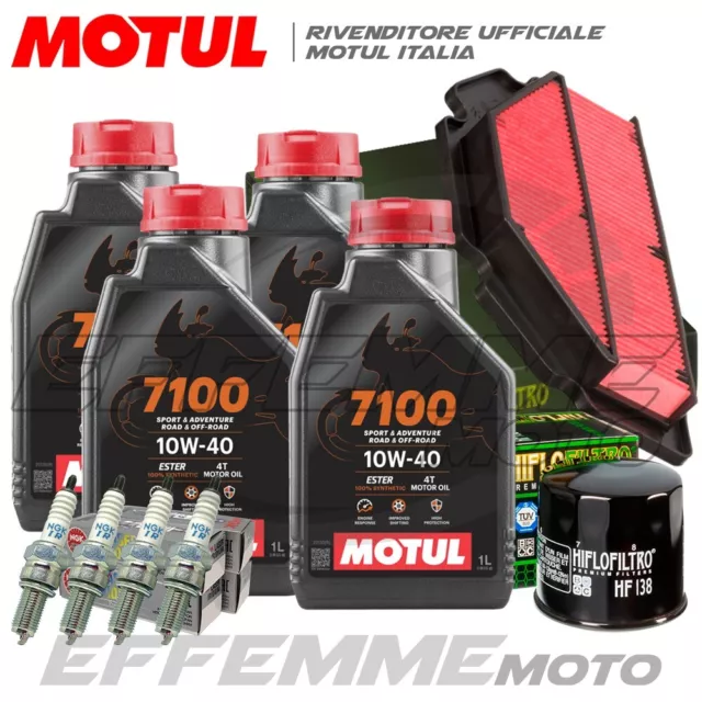 Tagliando SUZUKI GSR 750 2011 2012 2013 2014 2015 2016 Motul 7100 Filtri candele