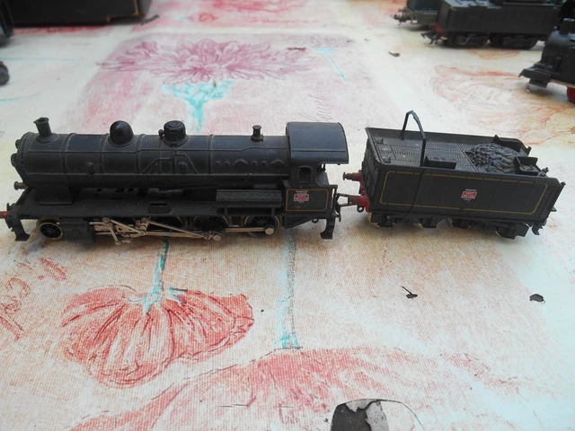 JOUEF TRAIN ELECTRIQUE HO Boîte Réf: 828E Locomotive Vapeur 140C Tender