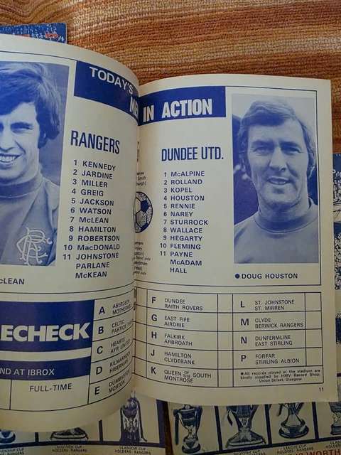 5 X RANGERS Home Programmes From Season 1976-77 L11 Some Writing £5.42 ...