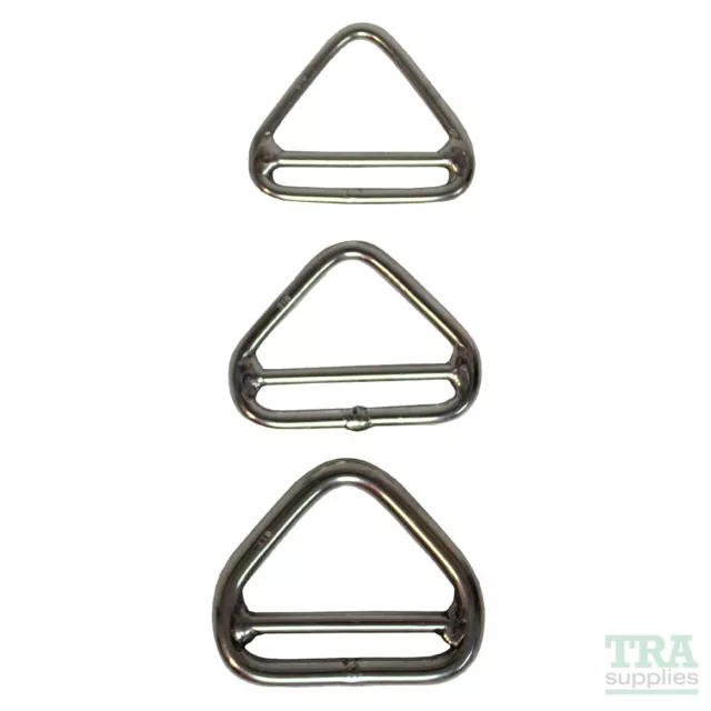 Stainless Steel AISI316 Double Bar Triangular Link Marine Buckle 5mm 6mm 8mm