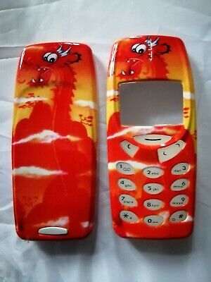 Red Dragon Chinois Nokia 3310/3330 Fascia avant et arrière Cover Boîtier Clavier