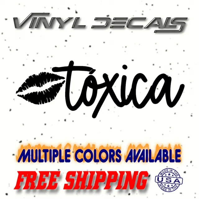 Lips Toxica Vinyl Sticker Decal / car truck window troka jdm drift illest