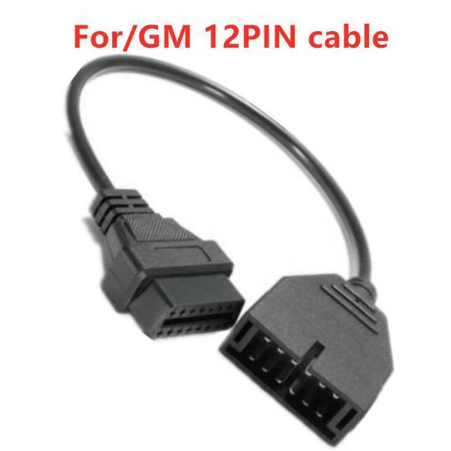 GM 12-PIN OBD1 To OBD2 Adapter Cable For Diagnostic Code Readers Auto ...