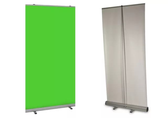 Green Screen Roller Banner Chroma Key Pop/Roll Up/Pull Up Video Gaming Hintergrund Drop