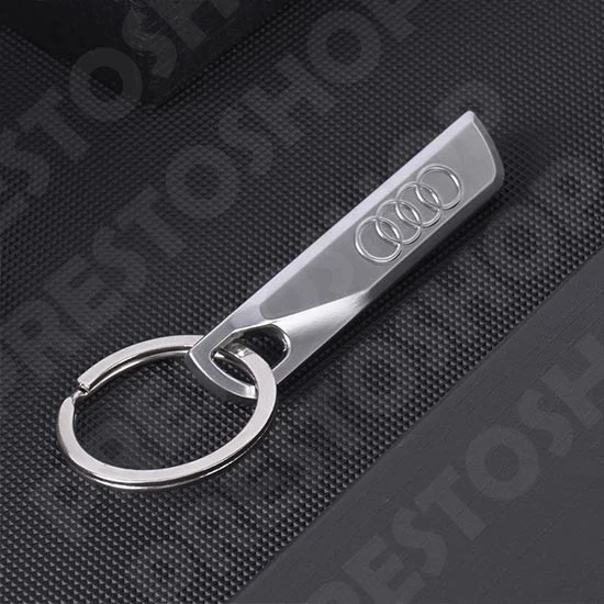 Portachiavi Audi In Acciaio Inox - Design Elegante Con Logo - Foto 4