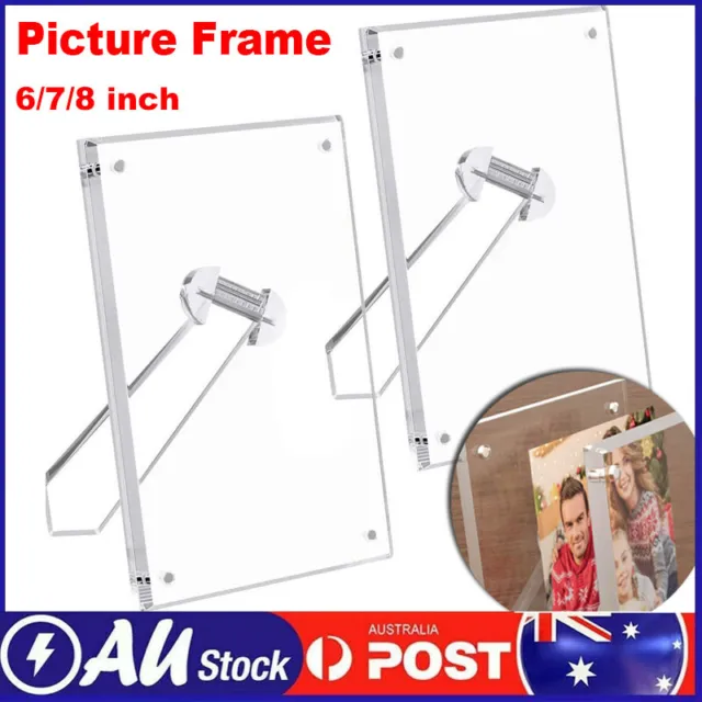 Acrylic Picture Frame Desktop Photo Frame Double-Sided Horizontal Magnetic Frame