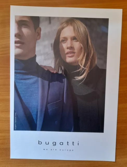 Original Werbung Anzeige 2017 Reklame Bugatti "We are Europe" Fashion