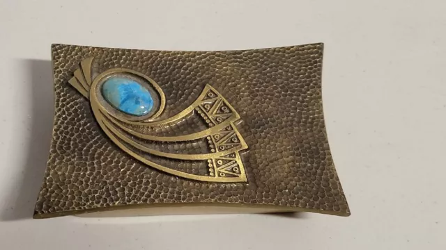 Vintage Oppenheim Israel Brass Trinket Box