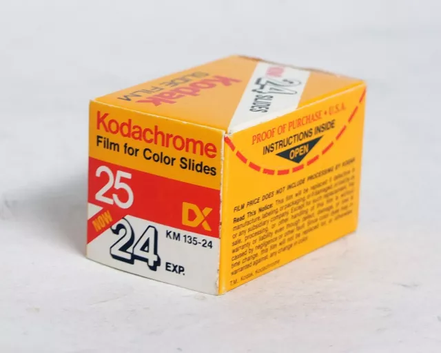 Kodak Kodachrome 64 24exp Color Slide Film NEW Expired KM 135-24
