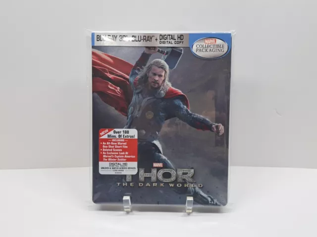 Thor: The Dark World Steelbook Marvel (3D + Blu Ray)2 Disc,No Digital- #032