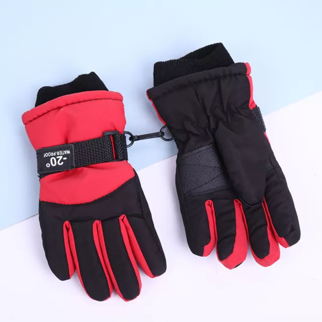 1 Pair Kid Ski Glove Non-slip Keep Warm Kids Winter Warm Snowboard Gloves