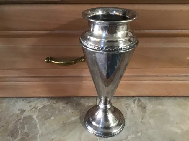 Vintage Silvercraft Farber Brothers of N.Y. Silver Plated Urn Style Vase 2 Av