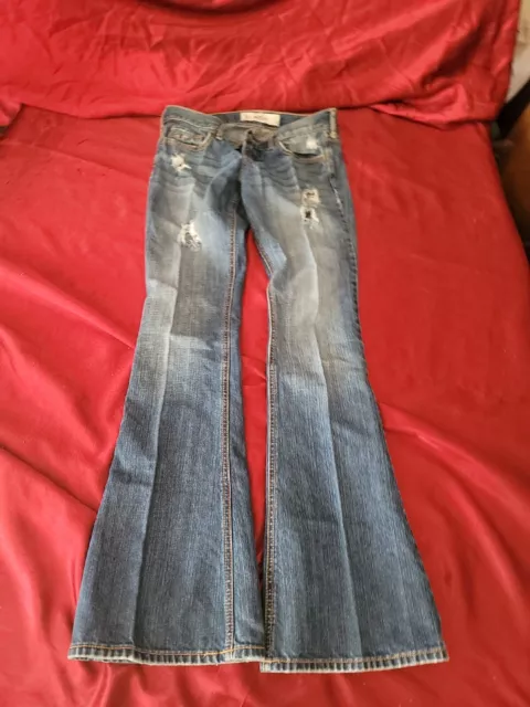 Hollister California Soft Stretch Curvy High Rise Vintage Flare Jeans Size ...